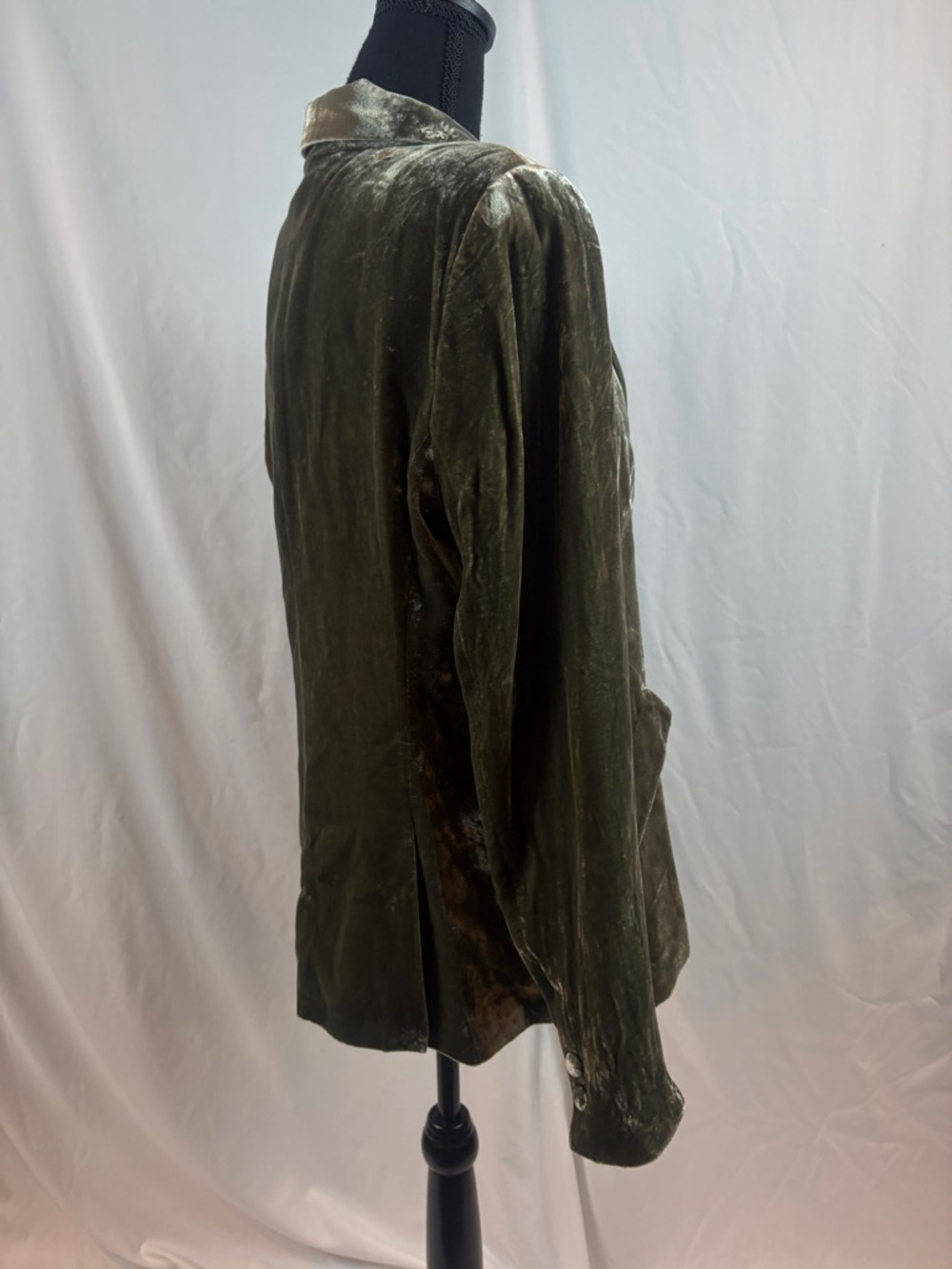 L'AGENCE Olive Velvet Single-Button Blazer - Picture 6 of 13